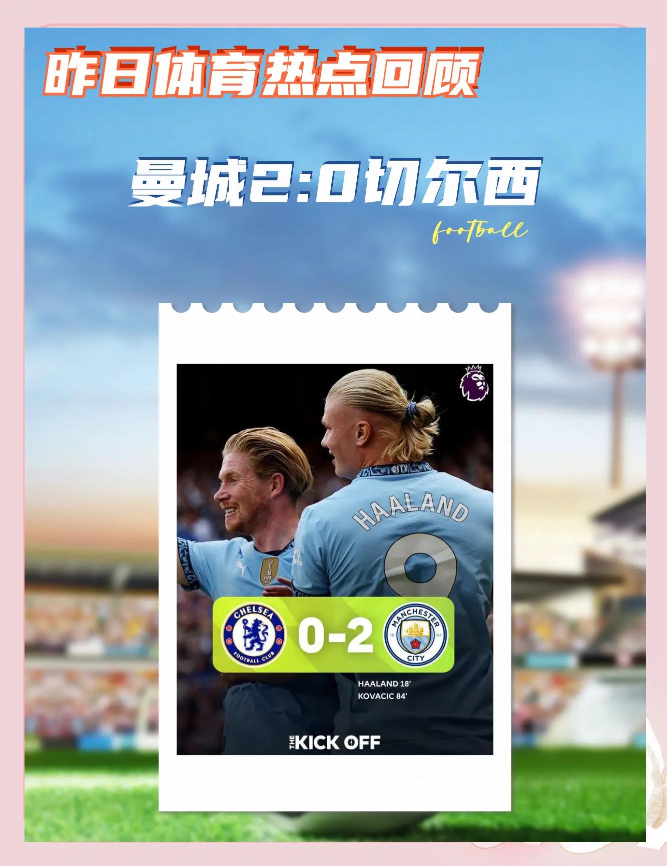 曼城客场2-0击败莱斯特城,领先英超积分榜 曼城客场2-0击败莱斯特城,领先英超积分榜